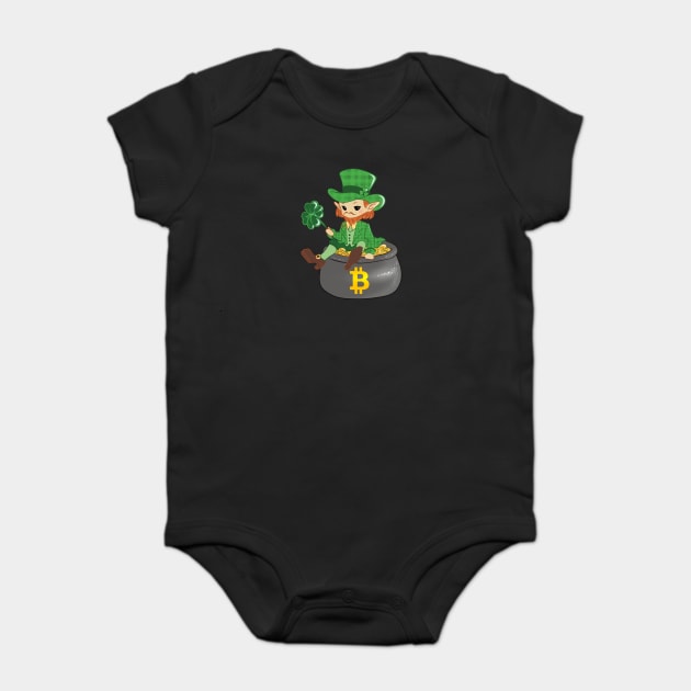 Bitcoins Patrick Days Baby Bodysuit by CryptoHunter